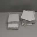 Ceramic Tiles for Crafts, GOH DODD 24 Pack Unglazed Blank Coasters with 24 Cork Backing for Painting, Alcohol Ink, Acrylic Pouring, Decoupage, Art Projects, DIY, Square, 4 Inch, White