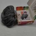 Old Man Bald Cap Grey Wig Grandpa Wig with Glasses Mustache & Eyebrows for Mens Halloween Cosplay Costume Funny Old Person Gray Hair Wigs