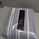Extra Deep Split King Sheet Set - 7 Piece Breathable and Cooling Sheets - Hotel Luxury Bedding for Women, Men, Kids & Teens - Secure Fit - Soft and Wrinkle Free with Extra Deep Pockets - Blue Stripes