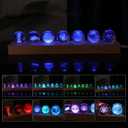 7pcs 3D Solar System Crystal Ball with LED, Interstellar Astronomy Decor, Jupiter Saturn Space Galaxy Lamp for Home Office, Christmas Birthday Gifts for Kids Men Astronomy Enthusiasts (Planet)