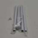 White Flag Poles for Outside House - 5ft Tangle Free Flag Pole for House,Heavy Duty Metal Flagpole Hardware for 3x5 American Flags,Outdoor Flagpoles Mount for Porch,Car,Truck,Boat (Without Bracket)