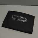 Premium PU Leather Car Tissue Holder, Classic Style, Rectangular, Black