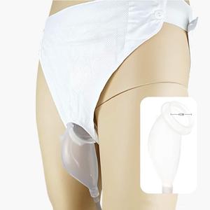 Urine Collection Bag for Bedridden with 2 Urine Bags Reusable Silicone Urinal Urinary Drainage Bag System Wearable Urine Bag Portable Wearable Collection (Women)