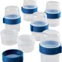 LOCK & LOCK LocknLock Easy Essentials Twist Two Way Container Food Storage Bin, BPA-Free/Dishwasher Safe, 12-Piece Set, Clear