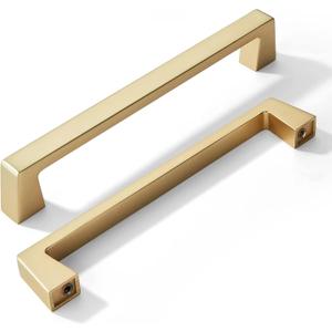 khtumeware 2 Pack 12 Inch(305mm) Brushed Gold Cabinet Pulls,Brushed Brass Kitchen Cabinet Handles Kitchen Cabinet Hardware, Furniture Pulls for Bathroom Cupboard Drawer Handles Dresser Pulls