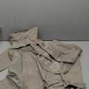 Dog Raincoat for Medium Large Dogs,rain Jacket Coat, Full Leg Coverage Waterproof Rain Suit with Detachable Hood & Tail, Reflective Strips, Snag-Free Top Zipper (Khaki for Girl, Small)