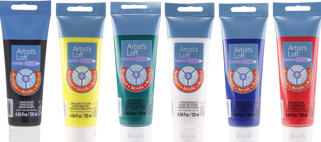 Artist's Loft 6 Color Acrylic Paint Starter Set, 4oz