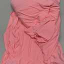 Table Skirts for Rectangle Tables 6ft - One-Piece Pink Tablecloths and Skirt, Wrinkle Resistant Ruffles Elastic Cover for Banquets, Weddings, Events, Parties (72" x 30" (Rectangular))