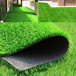 Indoor and Outdoor Balcony Faux Fake Grass Rug with Drainage Holes 4 Feet X 8 Feet Artificial Grass Carpet Artificial Turf Mat Customizable Fake Grass Lawn Synthetic Green Grass