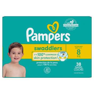 Pampers Swaddlers Soft Sensitive Skin Baby Diapers - Size 8 - 38ct