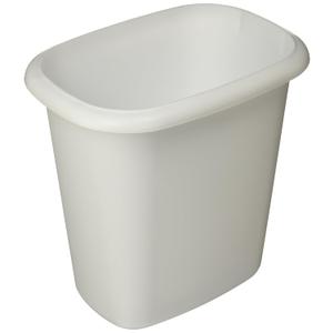 RUBBERMAID VANITY WASTEBASKET 2953 6 QUART, WHITE