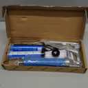 Mini Grease Gun (3000PSI) with Double 3oz Cartridge Grease and 12'' Flex Hose, Reinforced Coupler for Automotive,Marine