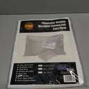 4 Pack 100% Brushed Microfiber Pillow Protector Shams (White, Standard)