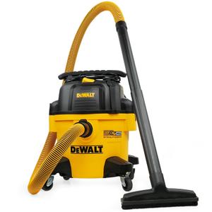 DEWALT 6-Gallon STEALTHSONIC Ultra Quiet Poly Shop Vacuum Wet and Dry, 5 Peak HP Noise Reduction Wet/Dry Vac for Jobsite, Workshop, and Garage, DXV06P-QTB