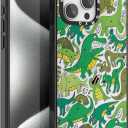 2 x for iPhone 15 Pro Max Cute Cartoon Dinosaur Clear Phone Case