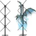 Missyou 3D Hologram Fan Stand for Exhibition Display - Vertical 3-Unit Splicing Bracket Fits 56/65/70cm Projectors - Heavy Duty Metal Wall Structure - Tech Gift for Festivals (Fans Not Included)