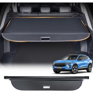Cargo Cover Compatible with Chevrolet Trax 2024 2025 Accessories Retractable Rear Trunk Cover Compatible with Chevy Trax 2024-2025 Luggage Privacy Security Shield Shade Carbon Fiber Texture