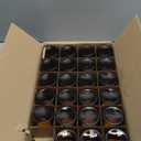 Glass Jars with Lids,Eco-Friendly Cosmetic Containers with Airtight Black Lids & Liners, Multi-Color Options for Cream, Lotion, Body Butter, DIY Skincare Travel Jars (Amber, 4oz, Count of 23)