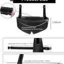 Travel Pillows for Airplanes, Airplane Head Strap with Silk Eye Mask for Sleeping, Long Flights & Car Road Trips 360Headrest Neck Support, Stops Bobbing, Small & CompactBlack