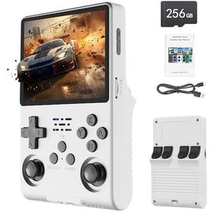 R40S PRO 30000 in 1 Handheld Game Console 3.5 inch IPS Screen Retro Game Console 3800mAh Portable Pocket Mini Arcade 45 simulators 256G TF Card