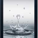 Bathroom Pictures Wall Decor Heart Water Drop Splash Canvas Print Artwork Framed Bathroom Wall Art Modern Painting Artworks for Home Office Decoration, 20"L x 16"W