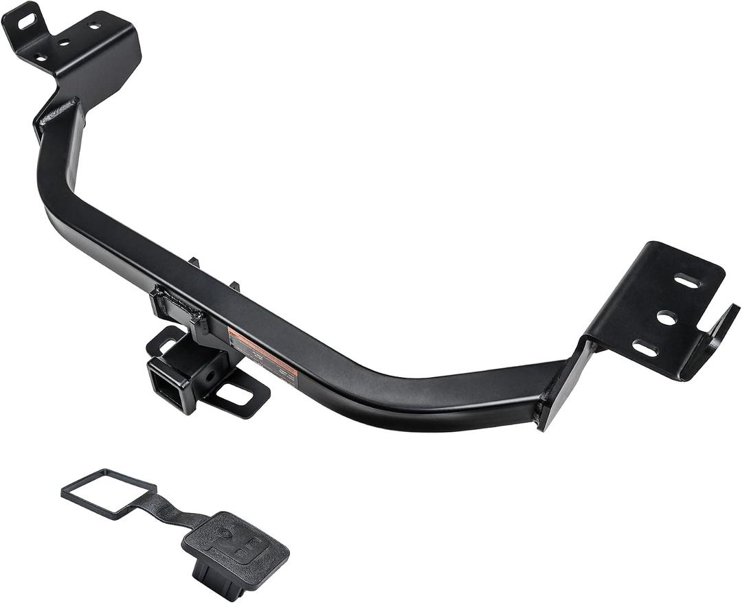 Autekcomma Class 3 Trailer Hitch, Compatible with 2014-2018 Jeep Cherokee KL, Tow Hitch 2-Inch Receiver, Multi-Fit Hitch to Receive Ball Mount, Cargo Carrier, Bike Rack. Tow Hook Black Matte. 13172