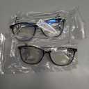 Madison Avenue Square Vintage TR90 Blue Light Blocking Reading Glasses for Women, Anti Eyestrain/Glare Computer Readers