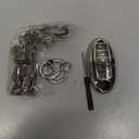 Cute Key Fob Cover with Rhinestone Bear Charm, Bling TPU Smart Key Case for Women, Compatible with Nissan Altima Armada Maxima Murano Pathfinder Rogue Sedan Sentra (5-Button, Silver Black)