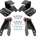 4'' Lowering Shackles and Hangers Kit for Ford F150 F100 1973-1996 Pickup Truck 2WD Rear Leveling Suspension Drop Set