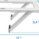 Qualward Air Conditioner Bracket Window AC Support Brackets - Heavy Duty with 2 Arms, Up to 180 lbs for 12000 to 24000 BTU AC Units- Fits Single Or Double Hung Windows