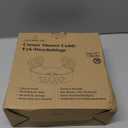 LEVERLOC Corner Shower Caddy Suction Cup, Shower Caddy Basket Powerful Suction Bathroom, Waterproof & Rustproof Organizer for Bathroom Storage, No-Drilling Removable (White)