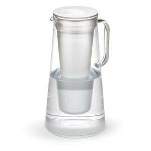 LifeStraw Home  Water Filter Pitcher, 10-Cup, White, BPA Free Designed for Everyday Protection Against Bacteria, parasites, microplastics, Lead, Mercury, PFAS and a Variety of Chemicals
