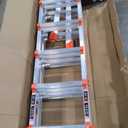 Ladder, A Frame 6 Step Ladder Extension, 22 Ft Anti-Slip Multi Position Ladder, Storage Folding Ladder, 330 lbs Security Load Telescoping Aluminum Ladders for Stairs Home Indoor Outdoor Roof (Silver)