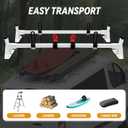 Ladder Roof Rack Fit for Ford 2015-2025 Transit 150 250 350 Heavy Duty Ladder Roof Rack for Cargo Van, 500lbs Load Capacity (2 Crossbars)