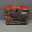 Pizzelle Maker Electric, Non-stick Stroopwafel Iron, 2 X 5" Cookie Machine for Christmas, 4" Mold Included, White