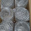 Cocktail Glasses 10 oz Hobnail Drinking Glasses Set of 6, Vintage Glassware, Textured Glass Cups Bubble Glasses Water Glasses Old Fashion Jupiter Glasses Set, clear