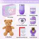 Spa Gifts Basket for Women, Self Care Gifts Get Well Soon Gifts for Her Mom Mother Friends Sister Wife, Unique Happy Birthday Gift Set Package Ideas for Woman, 16oz Wine Tumbler Cup