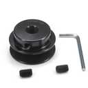 AK20-1/2" Bored Single Groove Web Sheaves 2.0" OD 1/2"Bore V-Belt Sheave Cast Iron Belt Pulley for V-Belt(AK20-1/2", Single Groove)