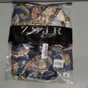 Mens Hawaiian Shirt Sets Satin Silk Casual Button Down Shirts 2 Piece Luxury Summer Beach Outfits for Men, Navy Blue XL
