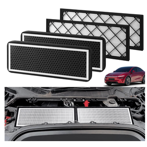 4PCS HEPA Cabin Air Filter for Tesla Model Y 2022-2026, Air Intake Filter with Activated Carbon, Replacement Filters for Model Y High Efficiency Filter Kits
