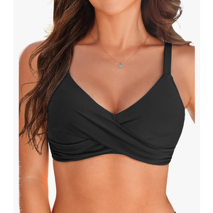 Women Underwire Bikini Top Only - Push Up Bathing Suit Top Padded Swim Bra 2025 Swimsuits Top
100+ bought in past month Black M