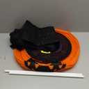 3FT Halloween Collapsible Pumpkin Decoration, 50 LED Pop-Up Pumpkin Lamp with Star Cap, Plug in Halloween Jack-O-Lantern with Metal Stand for Indoor Outdoor Garden Patio Party Decor