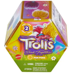 Trolls Band Together Series 2 Pom Poms Mystery Pack [1 RANDOM Keychain] 3Pack