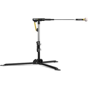 SKLZ Hurricane Batting Swing Trainer for Baseball & Softball - Durable Swing Arm - 4 Power Band System - High-Visibility, Anti-Dent Target Ball Head - Screw-in Base Legs, Metal Stakes & Carry Bag