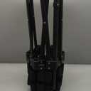 HXD-ERGO 42'' Foldable Mini Trampoline, Rebounder Trampoline with Adjustable Foam Handle, Fitness Trampoline for Indoor, Outdoor, Home Gym,Max Load 460lbs (Pink)