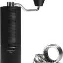 TIMEMORE Chestnut C2S Manual Coffee Grinder Stainless Steel S2C Conical Burr Coffee Grinder, Capacity 25g Hand Coffee Bean Grinder, Double Bearing Positioning, Black
