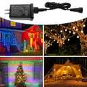 12V 12W Low Voltage Transformer with Extension Cord Class 2 Power Supply Replacement Yard Inflatable Adapter Model RH-120V1000U4-1 Waterproof Ip44 US Plug for Christmas String Light Decorations