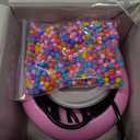 Xmada Electric Bead Spinner - Bead Spinner with 2PC Beading Needles and Seed Beads, Waist Beads Kit, Bead Spinner for Jewelry Making, Electric | Speed Adjustment Beading Tools (Pink)