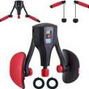 Pelvic Floor Exercise Devices,0-132lbs Adjustable Resistance,3-in-1 Inner Thigh Exerciser,Thigh Trainer Kegel Exercise for Men & Women,Home Gym Fitness (Black-Red)