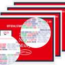 Mahjong Cards 2026, 4pcs Official Revision - Large Print, Easy-to-Read - American Mah Jongg Rule Card Set